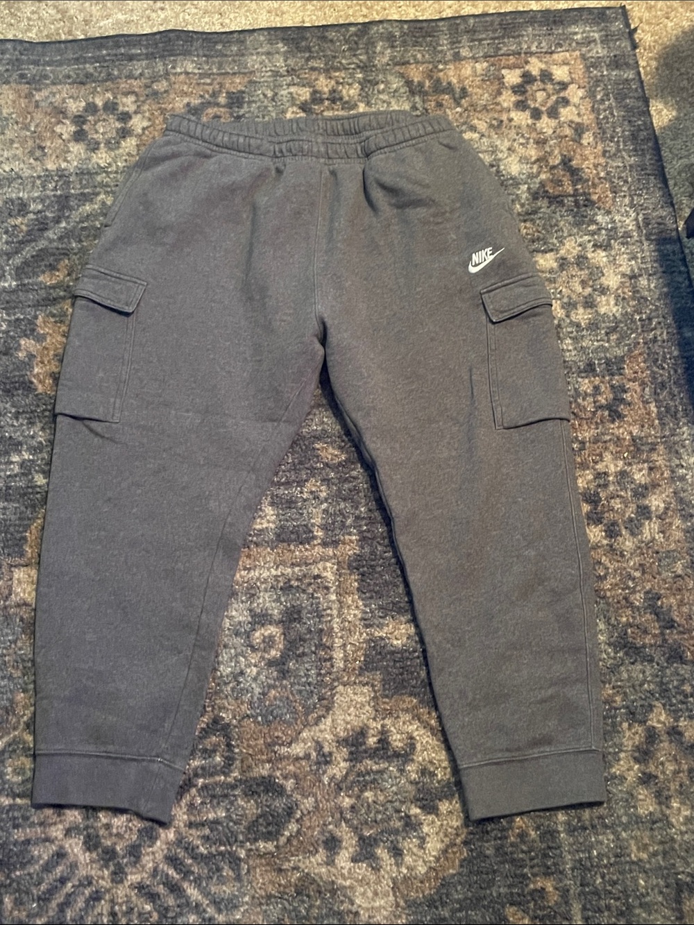 Nike Kids Charcoal Black Cargo Joggers